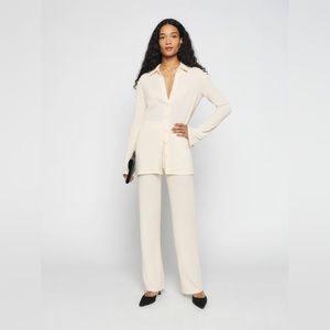 NWT- Reformation Darian two piece in ivory